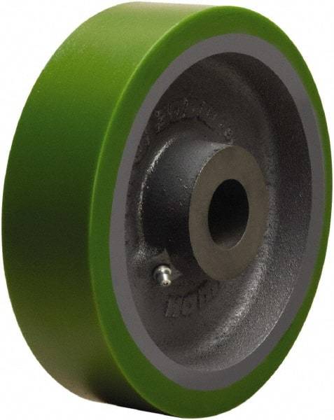 Hamilton - 8 Inch Diameter x 2 Inch Wide, Polyurethane on Cast Iron Caster Wheel - 1,500 Lb. Capacity, 2-1/4 Inch Hub Length, 1-3/16 Inch Axle Diameter, Plain Bore Bearing - A1 Tooling