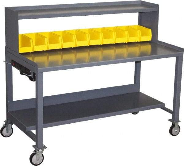 Jamco - Heavy Duty Use Workbench Mobile Work Bench - Steel, Gray, 36" Long x 72" Deep x 49" High - A1 Tooling