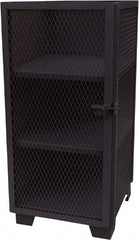 Jamco - 3 Shelf Security Storage Cabinet - Steel, 36" Wide x 24" Deep x 54" High, Black - A1 Tooling