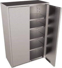 Jamco - 4 Shelf Locking Storage Cabinet - Stainless Steel, 36" Wide x 18" Deep x 73" High - A1 Tooling