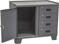 Jamco - Locking Storage Cabinet - Steel, 36" Wide x 24" Deep x 33" High, Gray - A1 Tooling