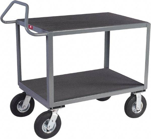 Jamco - 1,200 Lb Capacity, 24" Wide x 36" Long x 30" High Instrument Cart - 2 Shelf, Steel, 2 Rigid/2 Swivel Casters - A1 Tooling