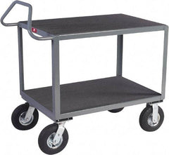 Jamco - 1,200 Lb Capacity, 48" Wide x 30" Long x 30" High Instrument Cart - 2 Shelf, Steel, 2 Rigid/2 Swivel Casters - A1 Tooling