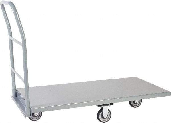 Jamco - 1,200 Lb Capacity Platform Truck - Steel Deck, 48" OAW, 9" Platform Height, Urethane Casters - A1 Tooling