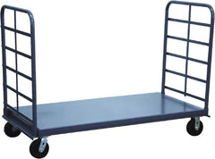 Jamco - 2,000 Lb Capacity Platform Truck - Steel Deck, 60" OAW, 10" Platform Height, Phenolic Casters - A1 Tooling