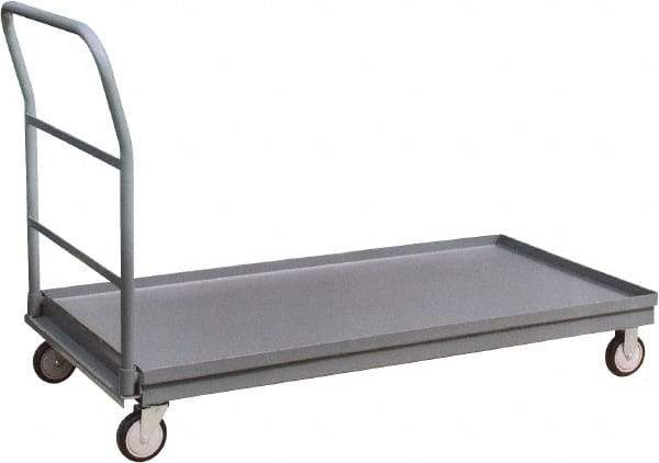 Jamco - 1,200 Lb Capacity Platform Truck - Steel Deck, 48" OAW, 9" Platform Height, Urethane Casters - A1 Tooling