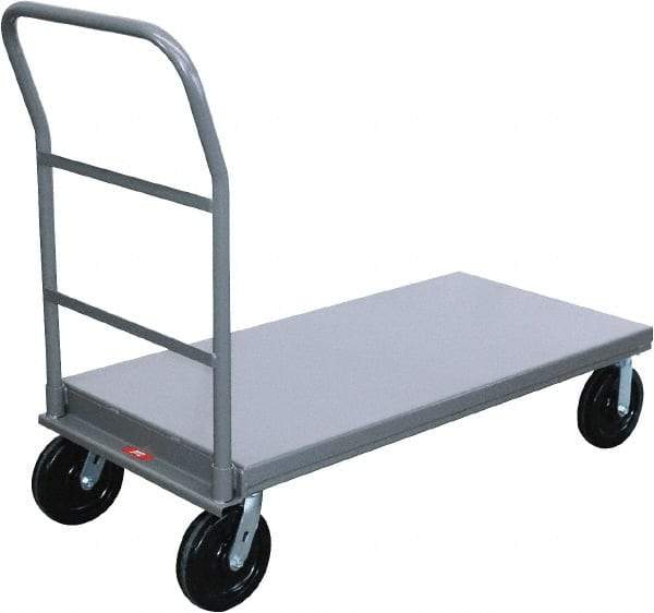 Jamco - 4,000 Lb Capacity Platform Truck - Steel Deck, 60" OAW, 12" Platform Height, Phenolic Casters - A1 Tooling