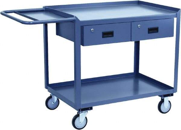 Jamco - Flush Mobile Work Bench - Steel, Gray, 24" Long x 36" Deep x 39" High - A1 Tooling