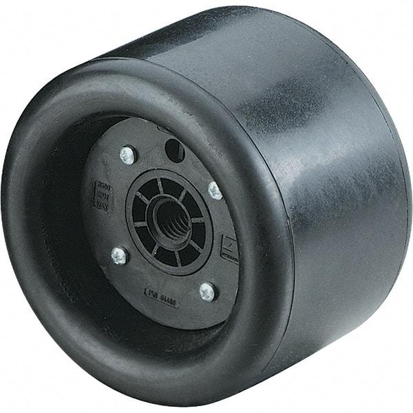 Dynabrade - 5" Wheel OD, 3-1/2" Wheel Width, 3,500 RPM, Aluminum, Pneumatic Wheel without Hub - 15-1/2" Long x 3-1/2" Wide, 1/2" Wheel Arbor Hole - A1 Tooling