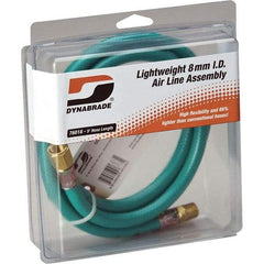 Dynabrade - 8mm ID 5' Long Hose - Male/Female Ends, 90 Working psi, Green - A1 Tooling