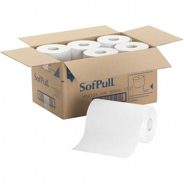 Georgia Pacific - Hard Roll of 1 Ply White Paper Towels - 9" Wide, 400' Roll Length - A1 Tooling