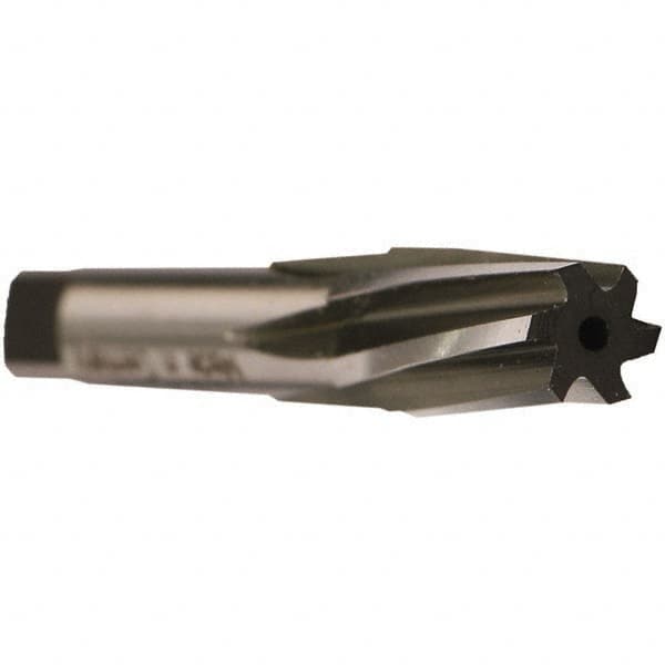 Emuge - 1/16" Pipe, 15/64" Small End Diam, 0.2362" Straight Shank, 17mm Flute, Taper Pipe Reamer - A1 Tooling