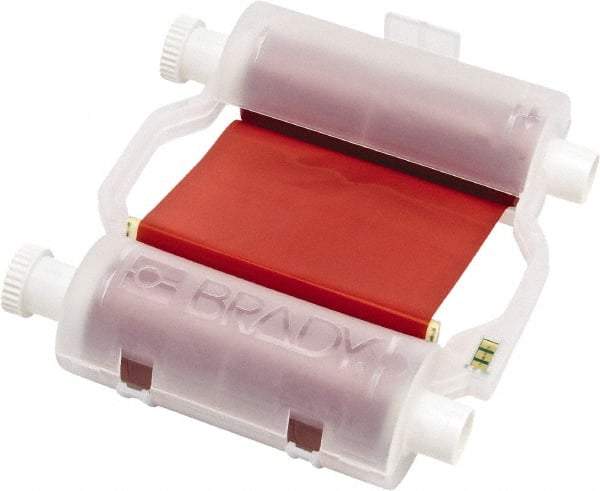 Brady - 4.33" Wide x 2,400" Long, Red Resin Ribbon Printer Ribbon - For BBP30 Label Printer, BBP33 Label Printer, BBP35 Multicolor Sign & Label Printer, BBP37 Color & Cut Sign & Label Printer, BradyPrinter S3100, BBP31 Sign & Label Printer - A1 Tooling