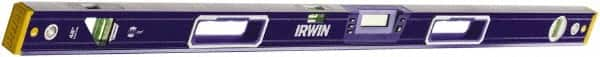 Irwin - 48" Long 3 Vial Box Beam Level - Aluminum, Blue - A1 Tooling