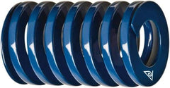 Associated Spring Raymond - 25mm Hole Diam, 12.5mm Rod Diam, 5" Free Length, Blue Die Spring - 346 Lb Max Deflection, 2.126" Max Deflection, Medium Duty, Chromium Alloy Steel - A1 Tooling