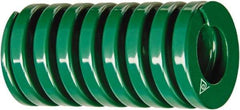 Associated Spring Raymond - 25mm Hole Diam, 12.5mm Rod Diam, 2" Free Length, Green Die Spring - 283 Lb Max Deflection, 1.0827" Max Deflection, Light Duty, Chromium Alloy Steel - A1 Tooling