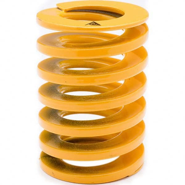 Associated Spring Raymond - 27mm Hole Diam, 13.5mm Rod Diam, 125mm Free Length, Yellow Die Spring - A1 Tooling