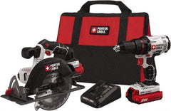 Porter-Cable - 20 Volt Cordless Tool Combination Kit - Includes Drill/Driver & Circular Saw, Lithium-Ion Battery Included - A1 Tooling