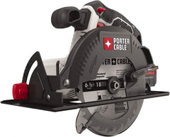 Porter-Cable - 20 Volt, 6-1/2" Blade, Cordless Circular Saw - 4,200 RPM, Lithium-Ion Batteries Not Included - A1 Tooling