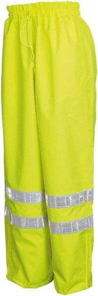 MCR Safety - Size 3XL, High Visibility Lime, Rain Pants - 2 Pockets - A1 Tooling