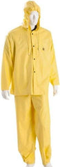 MCR Safety - Size 5XL, Yellow, Rain, Disposable Encapsulated Suit - Detachable Hood, Take Up Snaps Ankle, Take Up Snaps Wrist - A1 Tooling