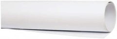 Made in USA - 4' Long, 1-1/2" Diam, Polystyrene Plastic Rod - Opaque White - A1 Tooling