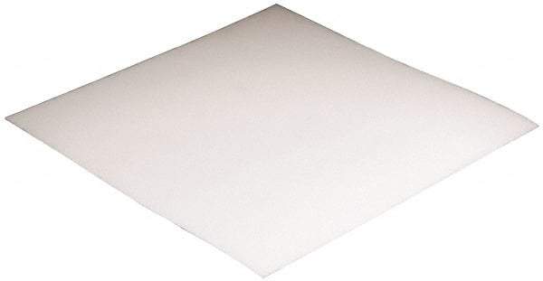 Made in USA - 1/8" Thick x 48" Wide x 8' Long, Polyethylene (HDPE) Sheet - White, ±5% Tolerance - A1 Tooling