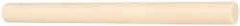 Made in USA - 2' Long, 1/4" Diam, ABS Plastic Rod - Beige - A1 Tooling