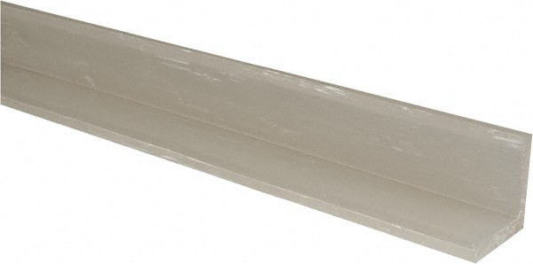 Value Collection - 2 Inch Leg Long x 1/4 Inch Thick x 5 Ft. Long, Standard Plastic Angle - A1 Tooling