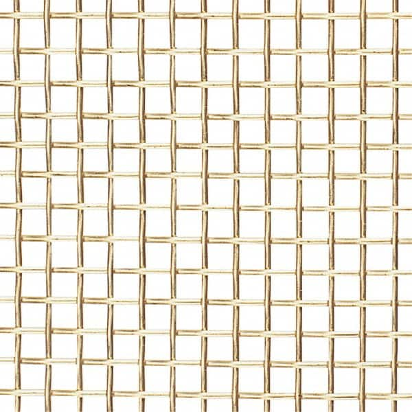 Value Collection - 36 Gage, 0.009 Inch Wire Diameter, 50 x 50 Mesh per Linear Inch, Brass, Wire Cloth - 0.011 Inch Opening Width, 36 Inch Wide, Cut to Length - A1 Tooling