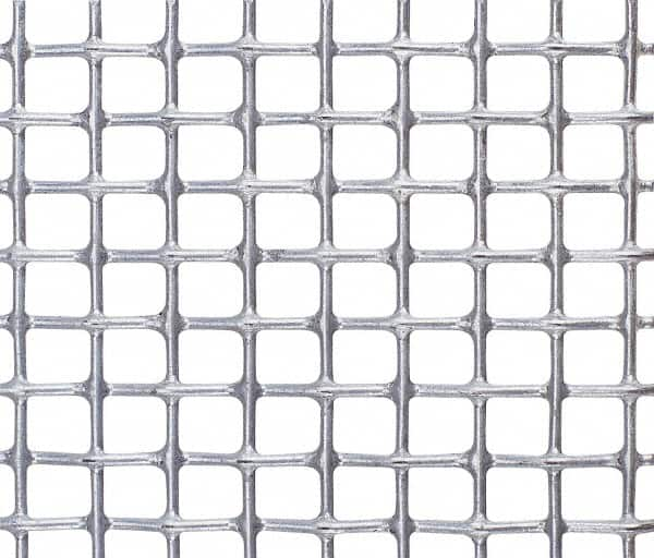 Value Collection - 20 Gage, 0.035 Inch Wire Diameter, 4 x 4 Mesh per Linear Inch, Steel, Wire Cloth - 0.215 Inch Opening Width, 36 Inch Wide, Cut to Length, Galvanized after Weave - A1 Tooling