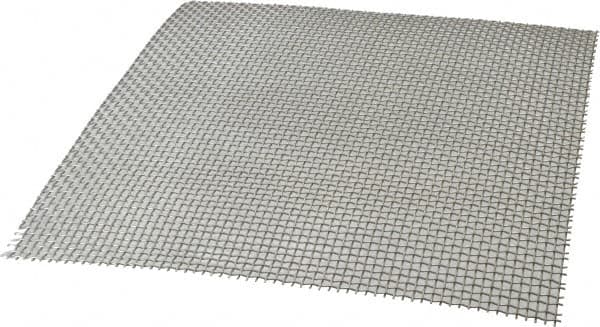 Value Collection - 18 Gage, 0.047 Inch Wire Diameter, 5 x 5 Mesh per Linear Inch, Stainless Steel, Wire Cloth - 0.153 Inch Opening Width, 12 Inch Wide x 12 Inch Stock Length - A1 Tooling