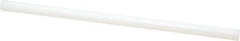 Made in USA - 2' Long, 7" Diam, Polyethylene (UHMW) Plastic Rod - White - A1 Tooling