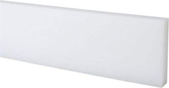 Made in USA - 5 Ft. Long x 3 Inch Wide x 3/4 Inch High, UHMW Polyethylene, Rectangular Plastic Bar - White, +/- 0.10 Tolerance - A1 Tooling