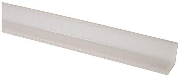 Made in USA - 1/4 Inch Thick, Polyethylene (UHMW), Strip Angle Wear Strip - 1-1/2 Inch Wide - A1 Tooling