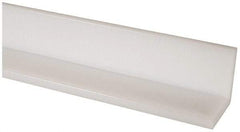 Made in USA - 1/2 Inch Thick, Polyethylene (UHMW), Strip Angle Wear Strip - 3 Inch Wide - A1 Tooling