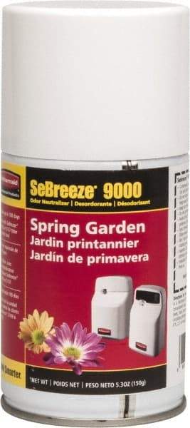 Rubbermaid - 5.3 oz Air Freshener Dispenser Aerosol Refill - Spring Garden, Compatible with 5137 & 5169 Units - A1 Tooling