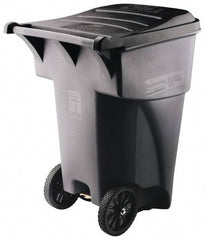 Rubbermaid - 95 Gal Gray Rectangle Trash Can - Polyethylene, 45.6" High x 35.4" Long x 27.3" Wide - A1 Tooling