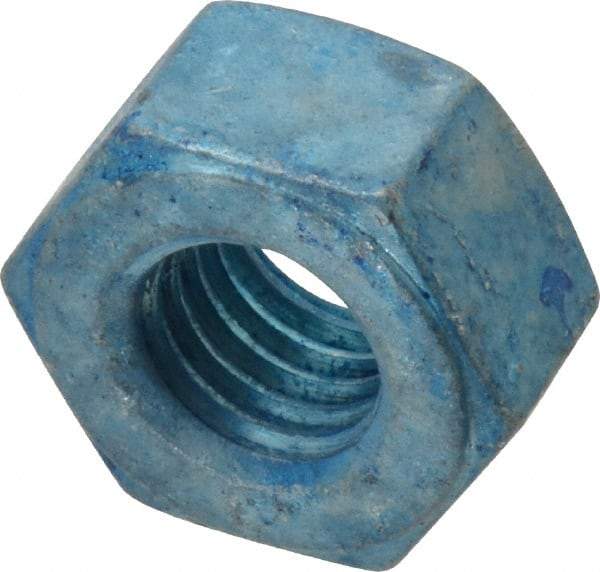 Value Collection - 1/2-13 UNC Steel Right Hand Heavy Hex Nut - 7/8" Across Flats, 31/64" High, Galvanized Finish - A1 Tooling