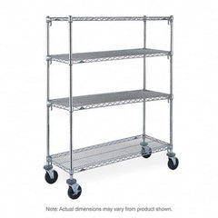 Metro - 600 Lb Capacity 4 Shelf Mobile Wire Shelving Unit - Add-On Unit - A1 Tooling