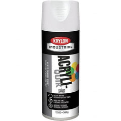 Krylon - 16 oz White Acrylic Lacquer Enamel Primer - 15 to 20 Sq Ft/Gal, 365 gL Content, Direct to Metal, Spray - A1 Tooling