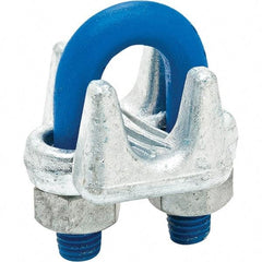 Campbell - 3/8" Wire Rope Clips - 7/16-14, Steel, Galvanized - A1 Tooling