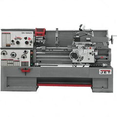 Jet - 16" Swing, 60" Between Centers, 230 Volt, Triple Phase Engine Lathe - 7MT Taper, 7-1/2 hp, 25 to 1,800 RPM, 3-1/8" Bore Diam, 40" Deep x 48" High x 97-1/2" Long - A1 Tooling