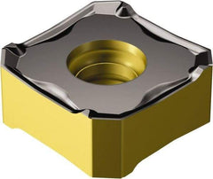 Sandvik Coromant - 345R1305 PM Grade 530 Carbide Milling Insert - Uncoated, 5.56mm Thick, 13mm Inscribed Circle, 0.8mm Corner Radius - A1 Tooling