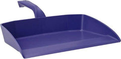 Vikan - 12-1/2" Wide Handheld Dustpan - Plastic Body, 4-1/2" Handle, Purple - A1 Tooling