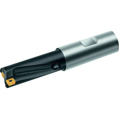 Walter - 1.22" Max Drill Depth, 2xD, 39/64" Diam, Indexable Insert Drill - 2 Inserts, 3/4" Shank Diam, Straight Shank - A1 Tooling