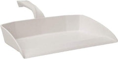 Vikan - 12-1/2" Wide Handheld Dustpan - Plastic Body, 4-1/2" Handle, White - A1 Tooling