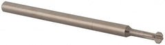 Made in USA - 0.12" Cutter Head Diam, 0.072" Flat Width, 2" OAL, Solid Carbide, Single Right Hand Back Chamfer - A1 Tooling