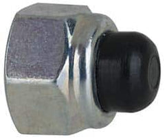 Value Collection - 5/16-18" UNC, 1/2" Width Across Flats, Zinc Plated, Steel Acorn Nut - 1/2" Overall Height, Nylon Insert Type, Grade 2 - A1 Tooling