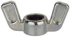 Value Collection - 3/8-16 UNC, Zinc Plated, Zinc Alloy Nylon-Insert Locking Wing Nut - Grade 2, 1-1/2" Wing Span, 0.718" Wing Span - A1 Tooling